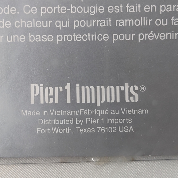 Pier One NIB Snowflake flameless LED  tealight candle holder set white g… - Picture 12 of 17